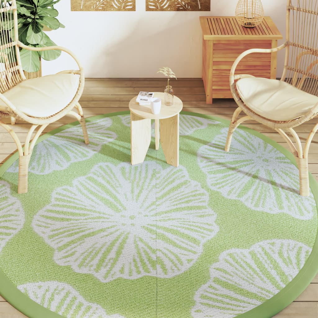 Vidaxx tapis d'extérieur arakil ø 200 cm polypropylène vert