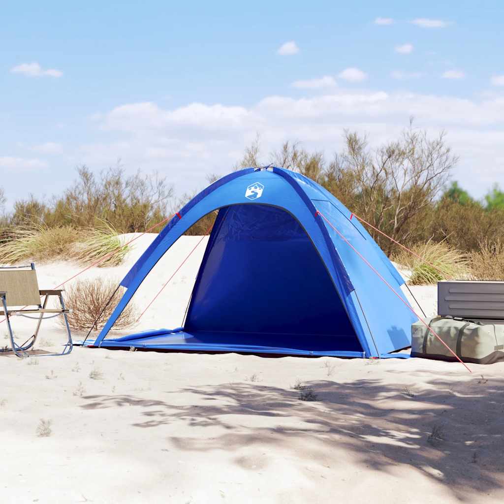 Tente de plage VidaXL imperméable bleu azur