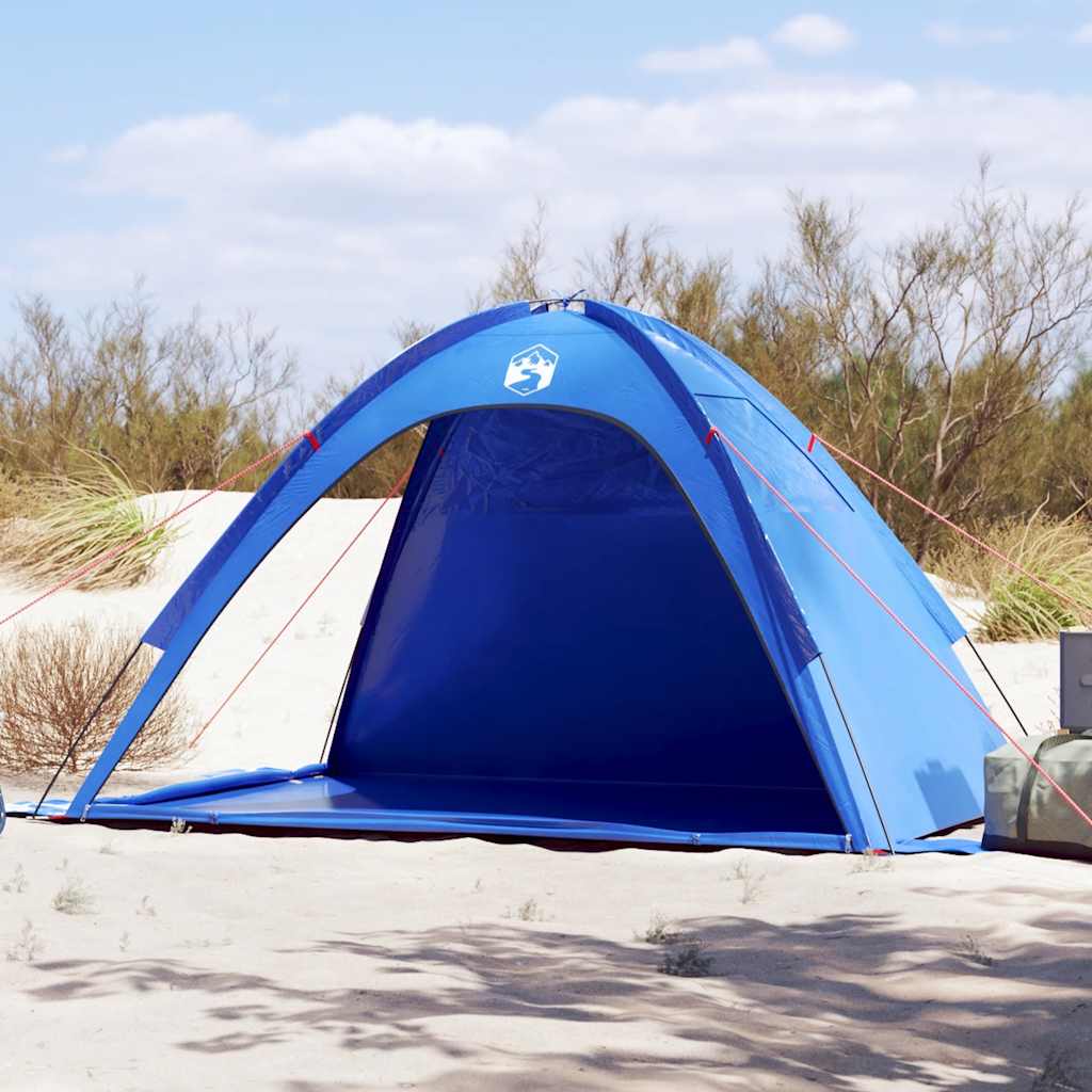 Tente de plage VidaXL imperméable bleu azur