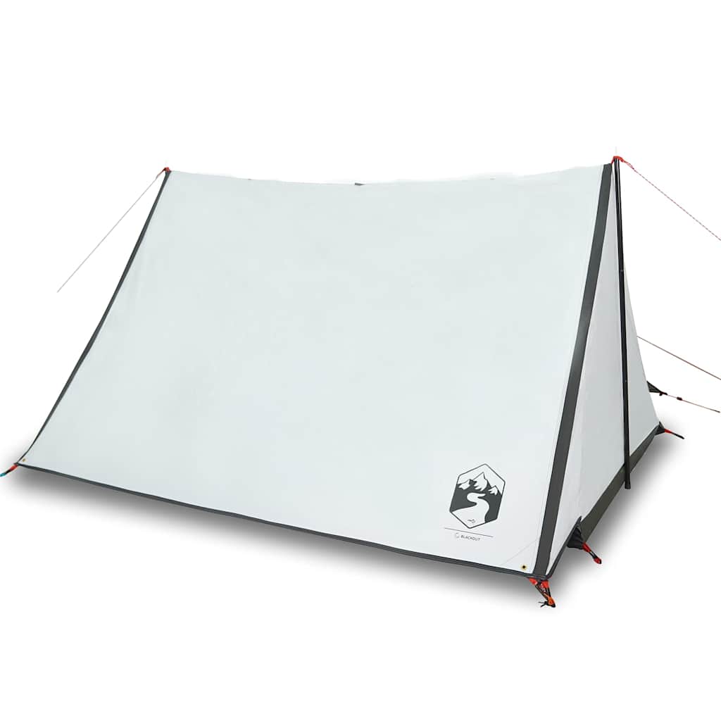Tente VidaXL 2 personnes tissu occultant imperméable blanc