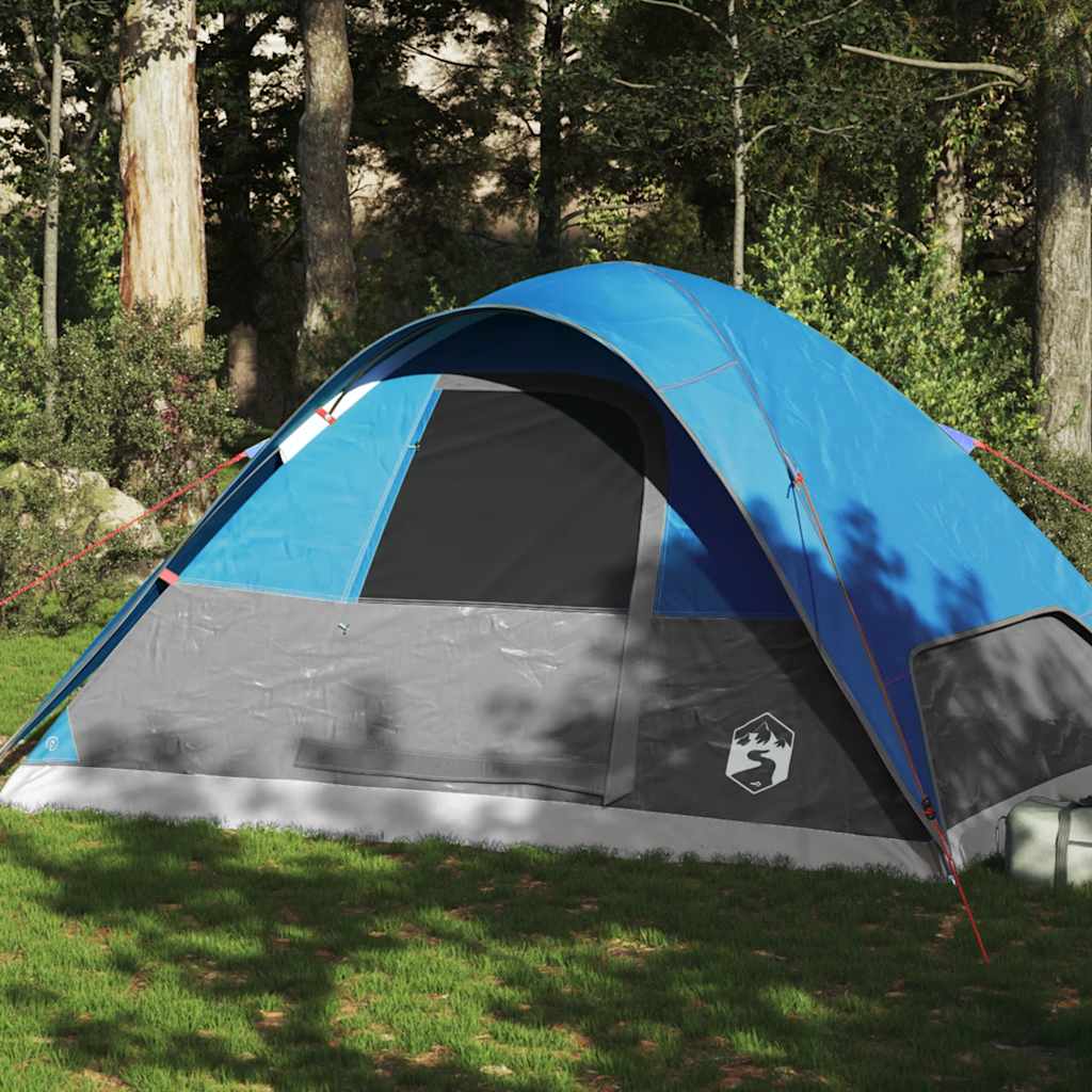 Tenda a cupola Vidaxx per 6 persone impermeabile blu