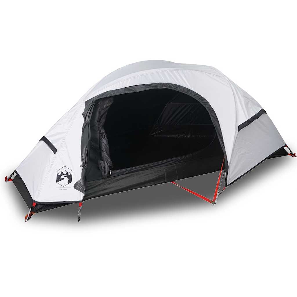 Vidaxl tente dôme 1 personne imperméable tissu occultant blanc
