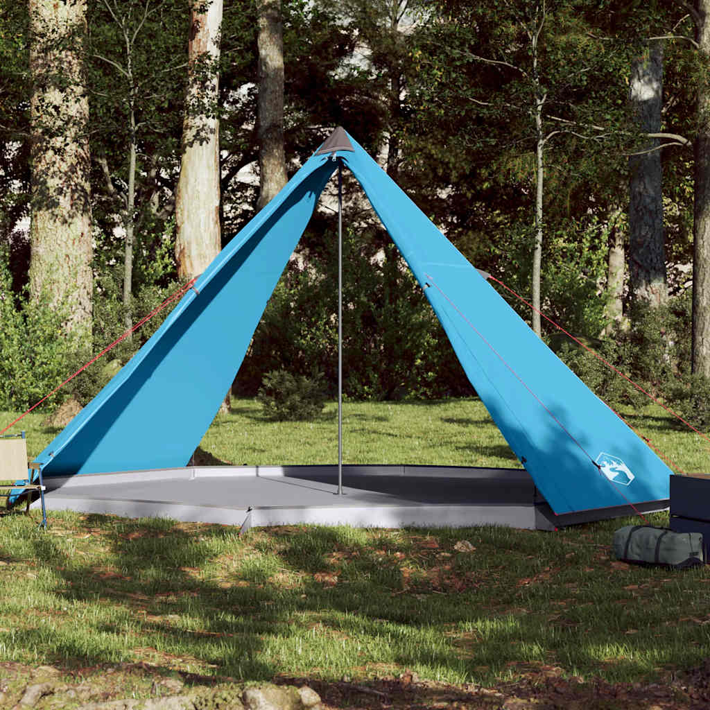 Tente tipi Vidaxl pour famille 8 personnes imperméable bleu