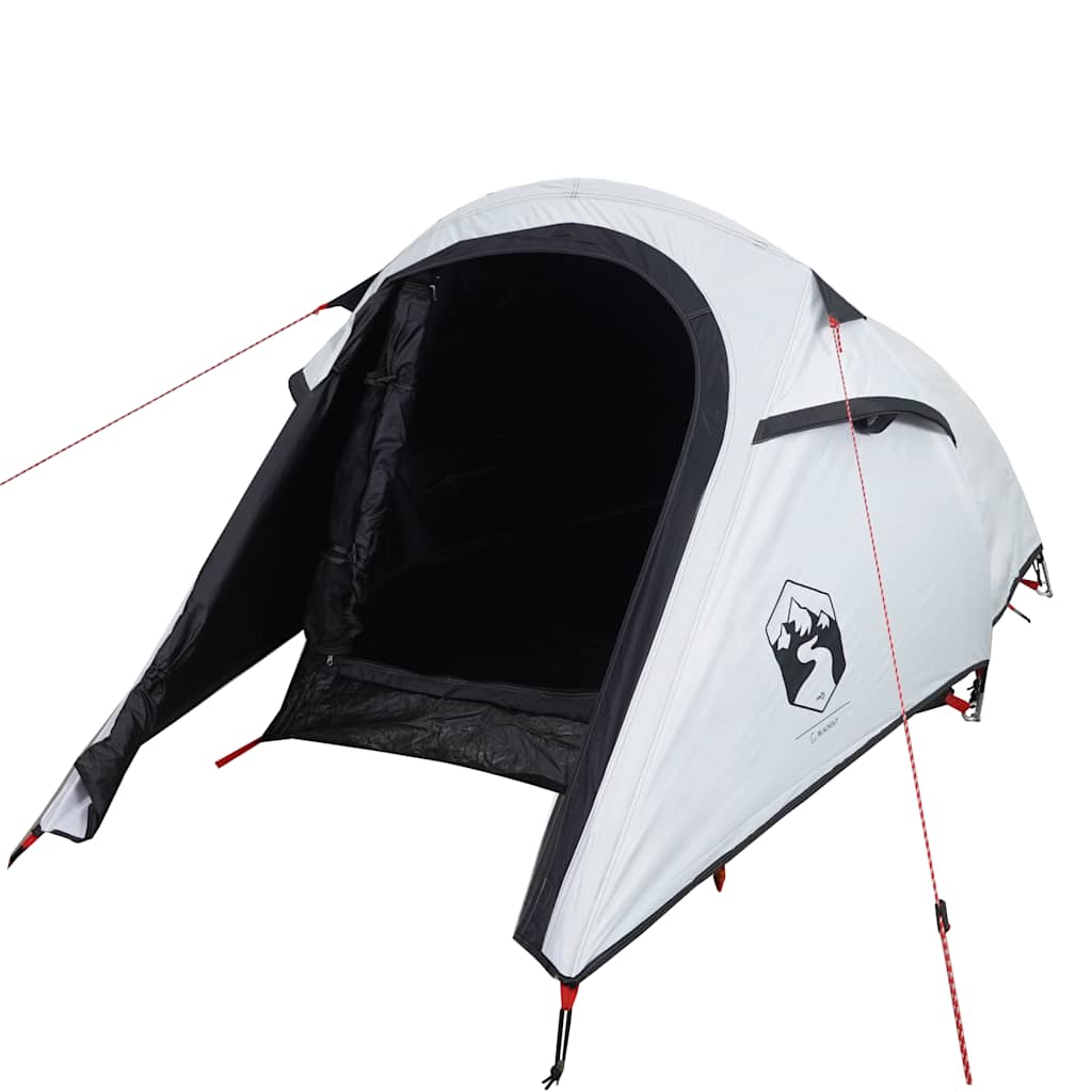 VidaXL tente tunnel 3 personnes tissu occultant imperméable blanc