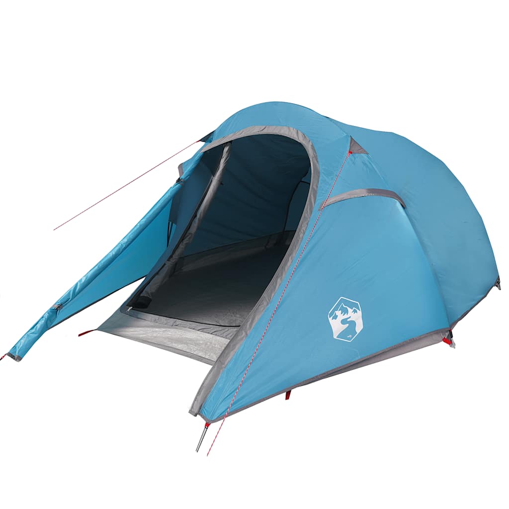 Tente tunnel VidaXL 2 personnes imperméable bleu