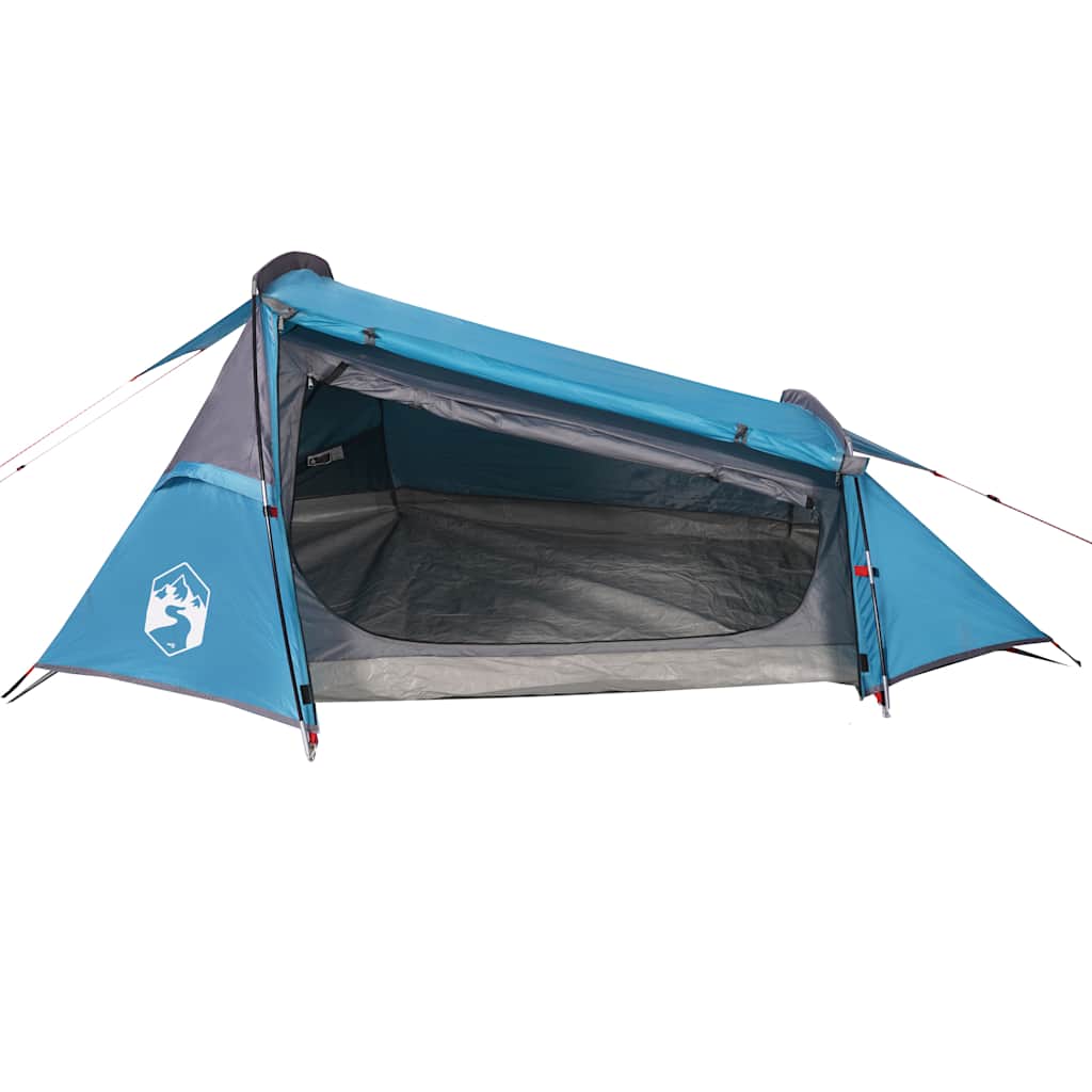 Tenda a tunnel VidaXL per 2 persone impermeabile blu