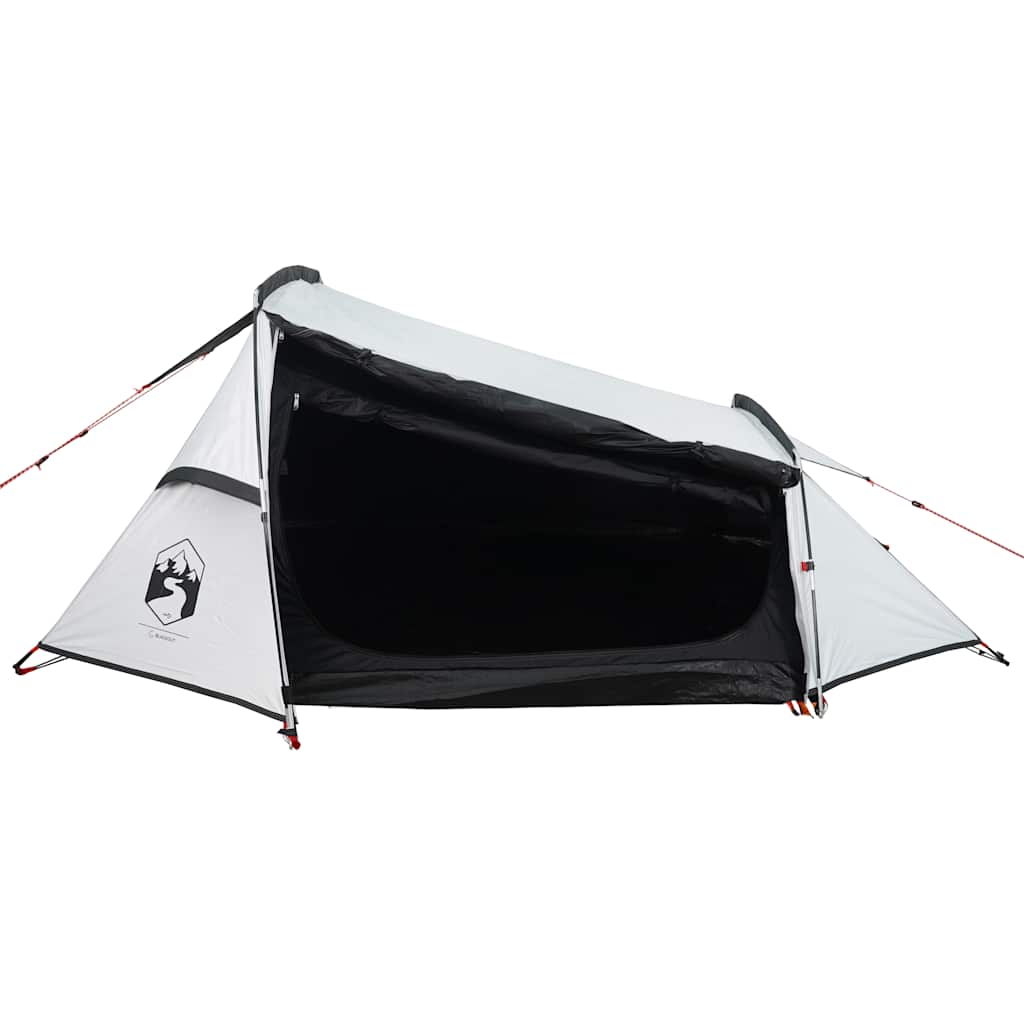 VidaXL tente tunnel 2 personnes imperméable tissu occultant blanc
