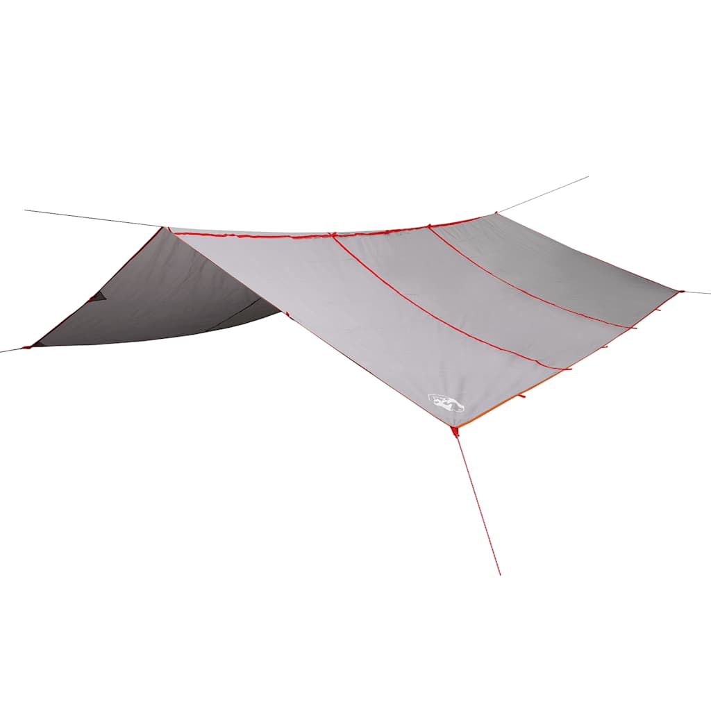 Toldo de camping vidaxx impermeable 420x440 cm gris y naranja