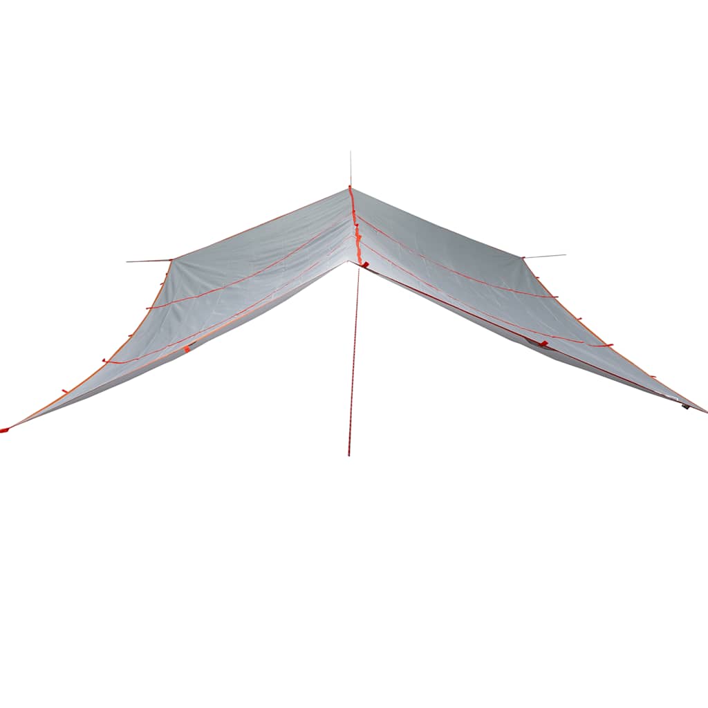 Toldo de camping vidaxx impermeable 420x440 cm gris y naranja