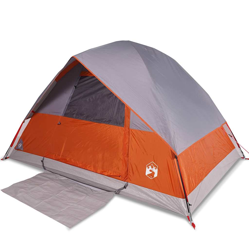 Tente dôme VidaXL 2 personnes imperméable orange