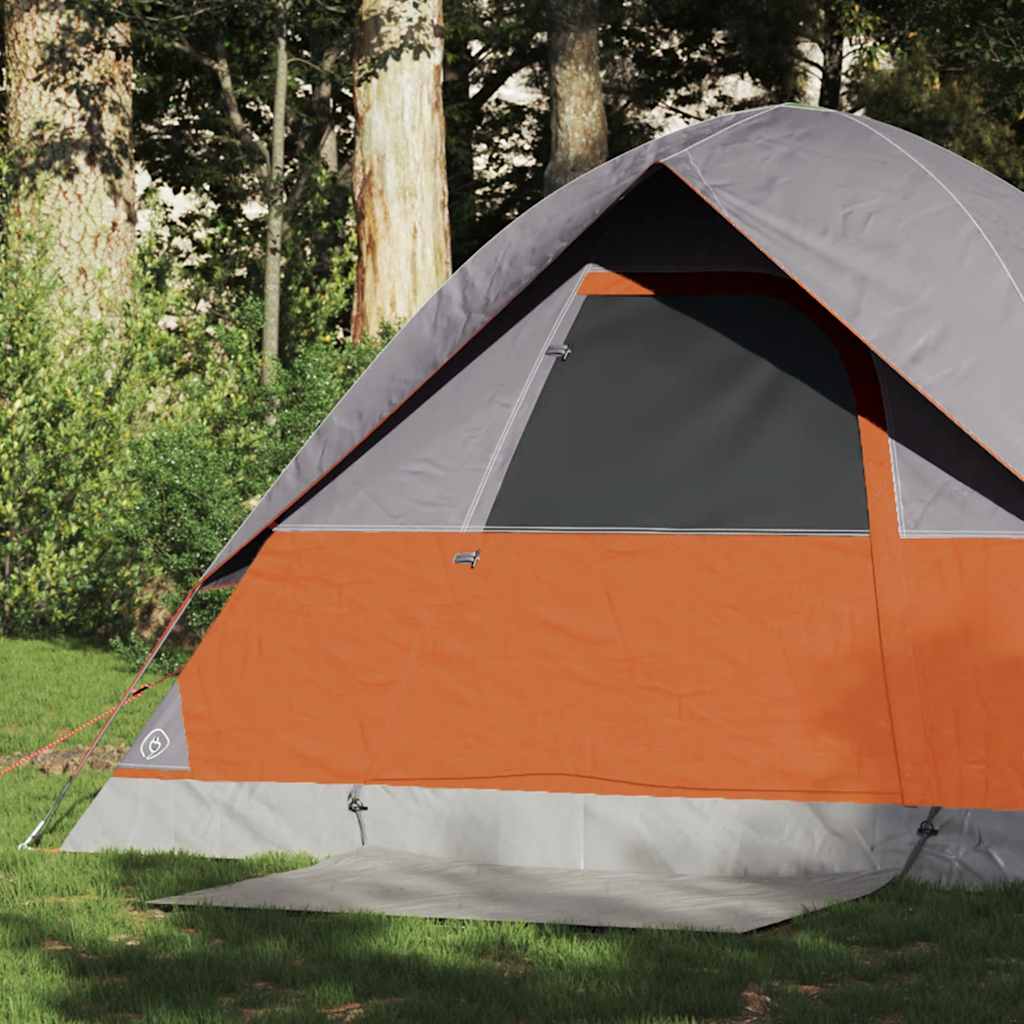 Tente dôme VidaXL 2 personnes imperméable orange