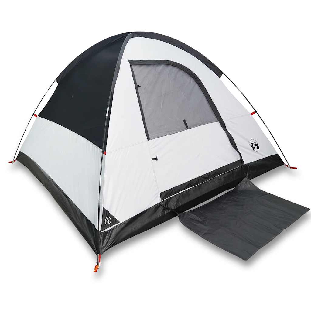 Tente dôme Vidaxl 3 personnes tissu occultant imperméable blanc
