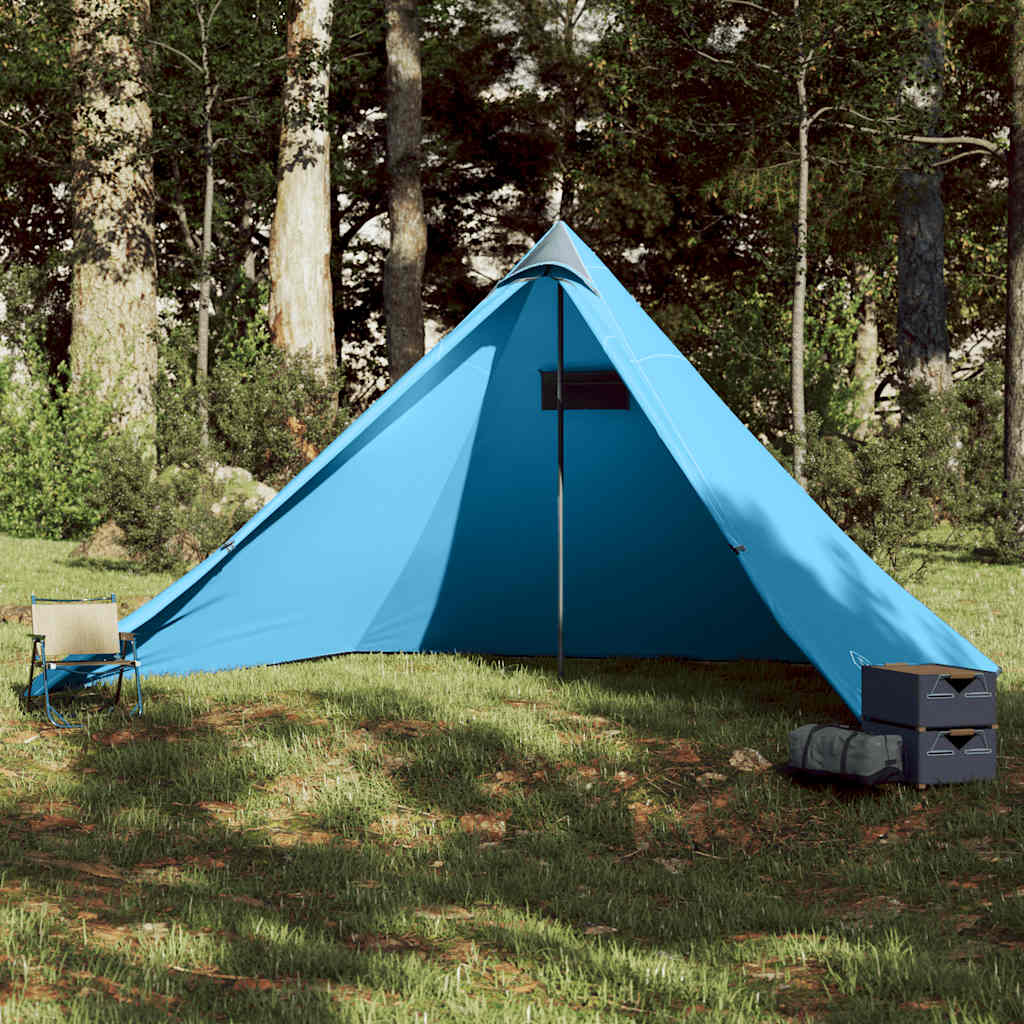Tenda teepee VidaXL per 7 persone impermeabile blu