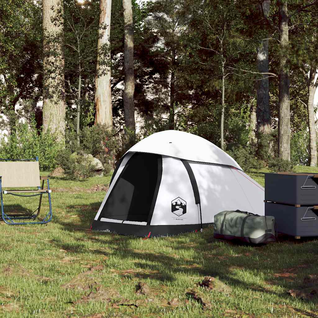 Tenda a cupola Vidaxl 1 persona tessuto oscurante impermeabile bianco