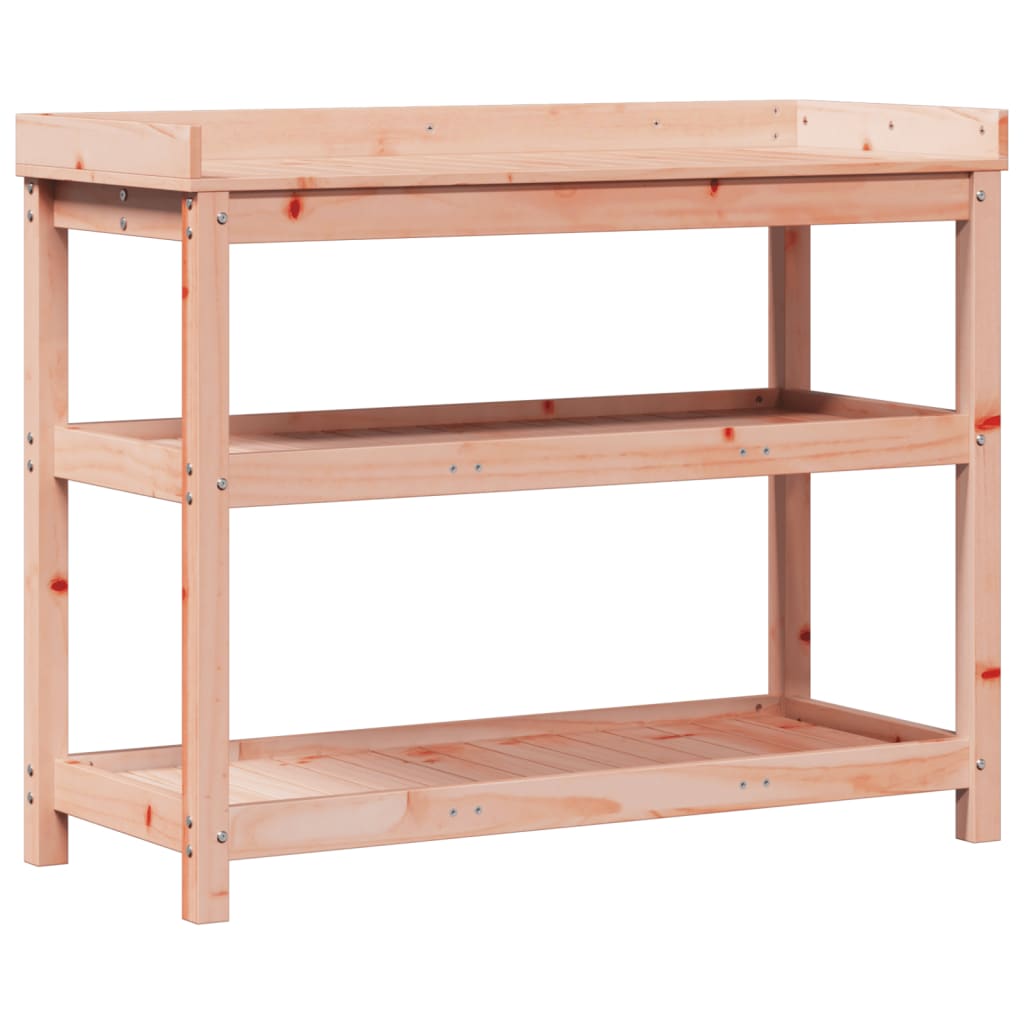 Vidaxx potting table with shelves 108x45x86.5 cm solid Douglas wood