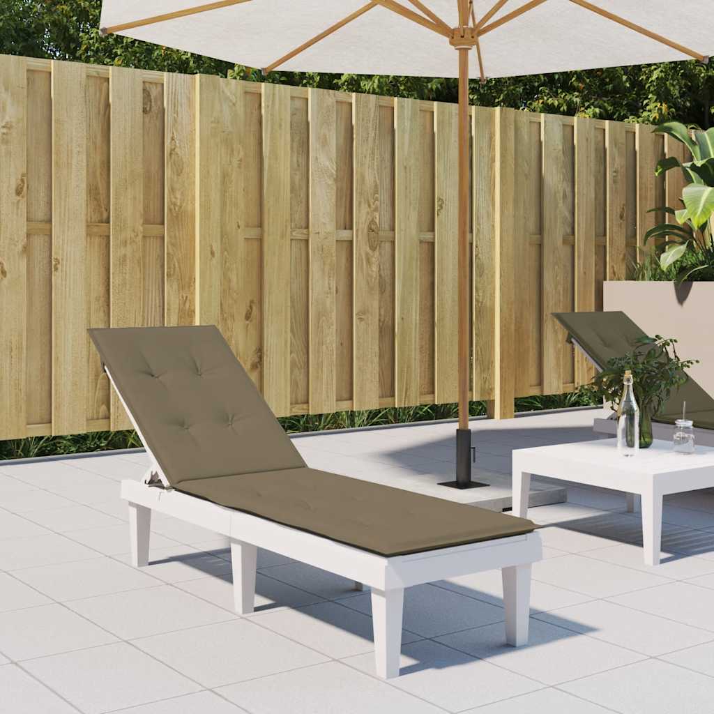 Vidaxx patio chair cushion (75+105) x 50 x 4 cm fabric mottled taupe