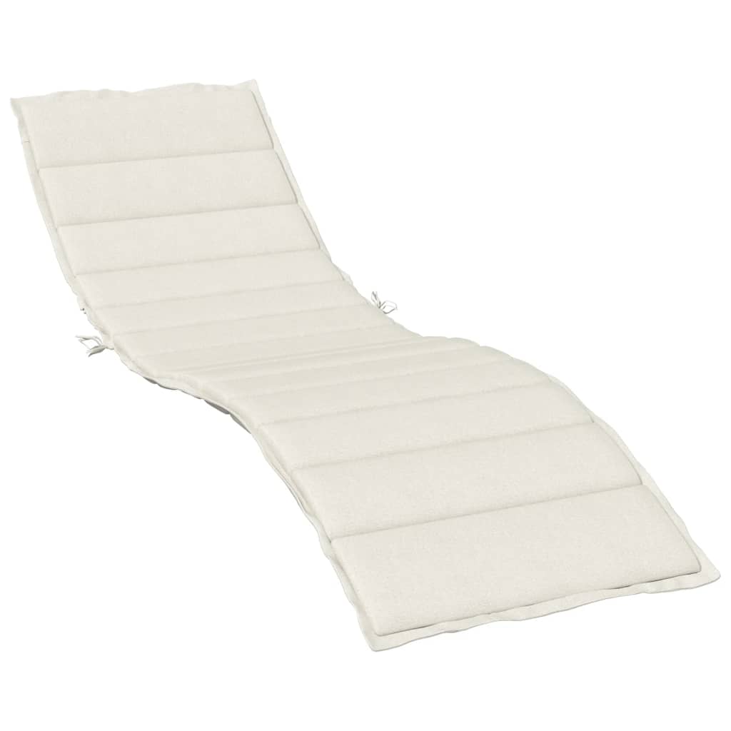 Vidaxx lounger cushion 200x50x4 cm fabric, mixed cream
