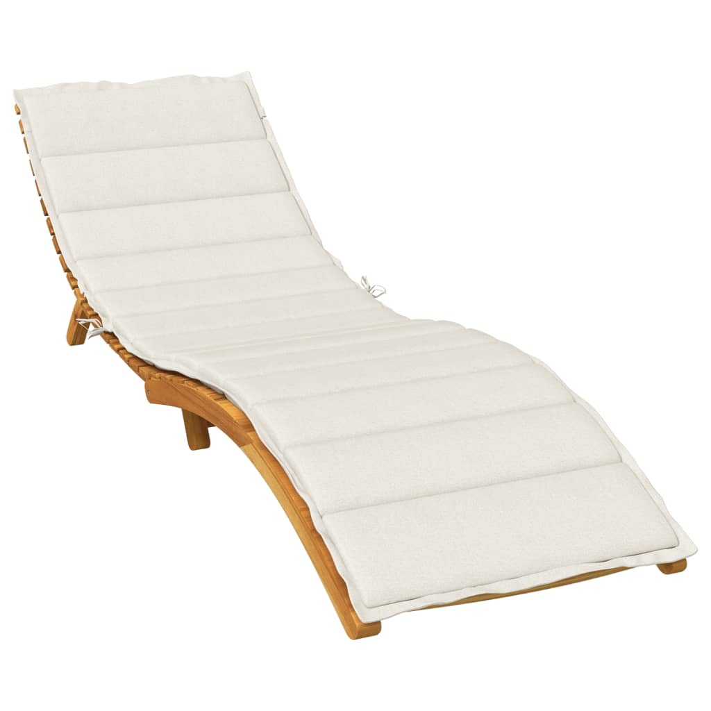 Vidaxx lounger cushion 200x50x4 cm fabric, mixed cream