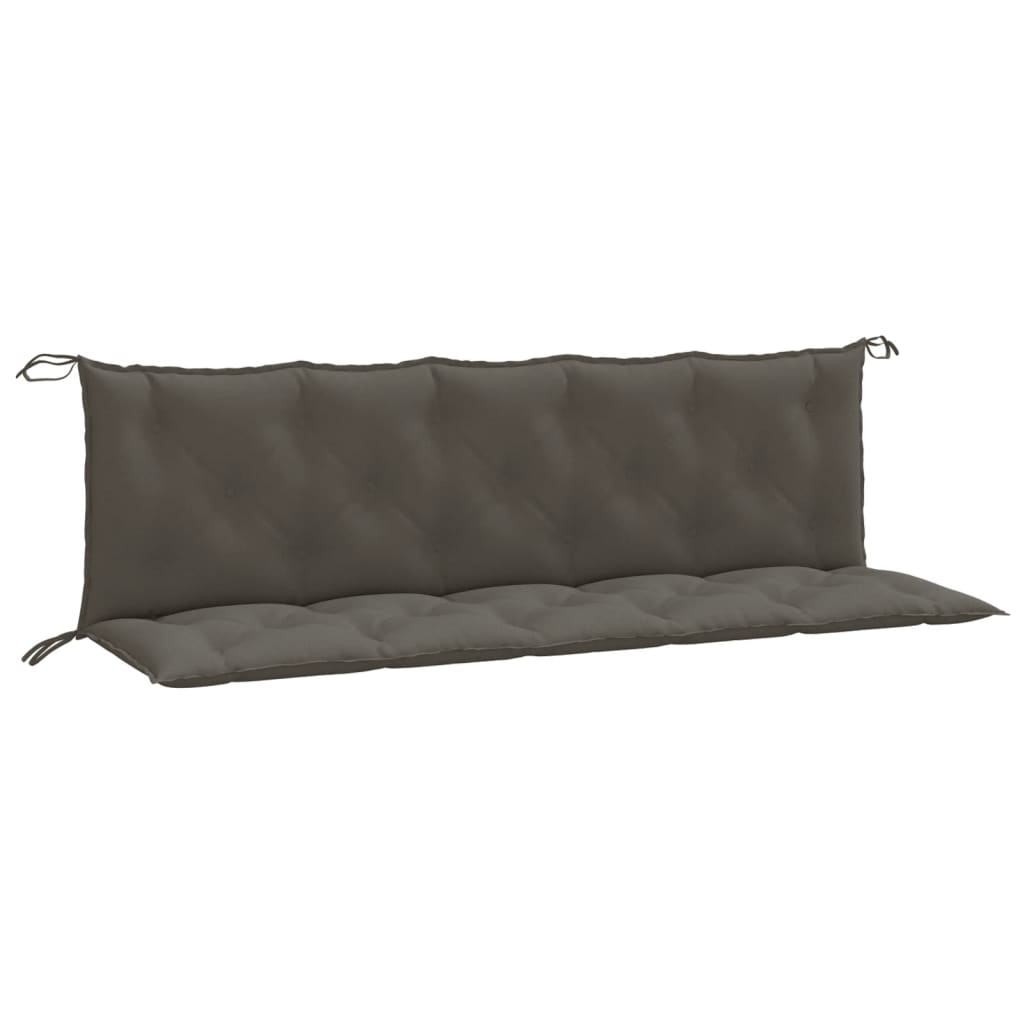 Vidaxx blazine za vrtne klopi 2 kosa 180x50x7 cm blago mešano temno sivo