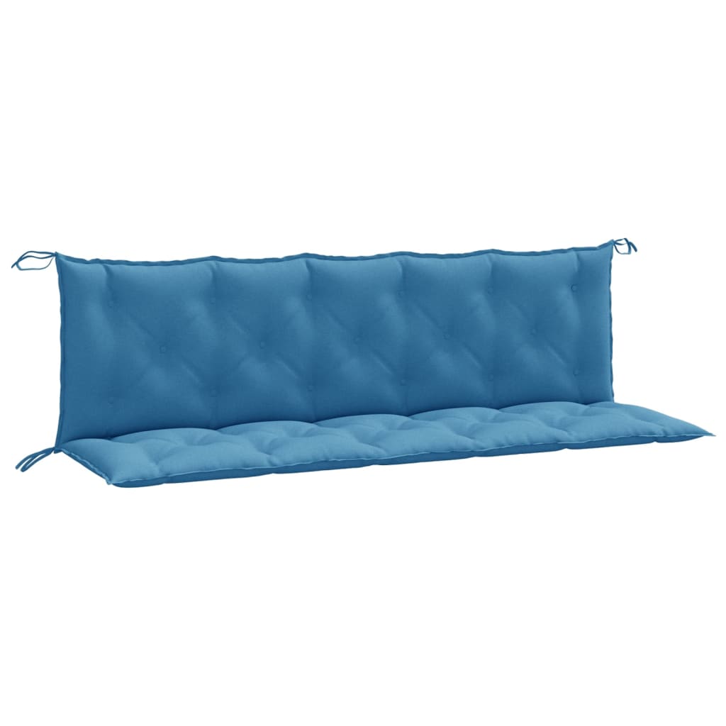 Vidaxx blazine za vrtne klopi 2 kosa 180x50x7 cm mešano modra tkanina