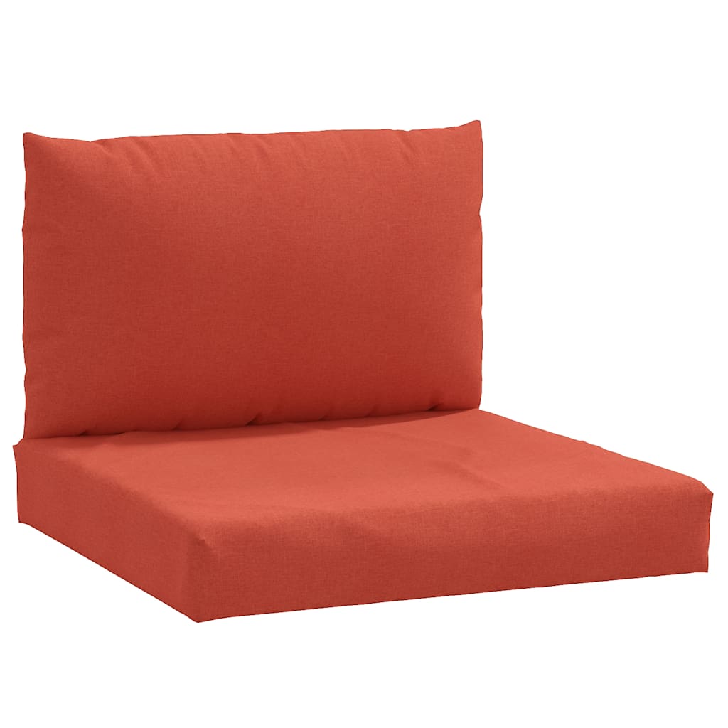 VidaXL pallet cushions 2 pcs fabric mixed red