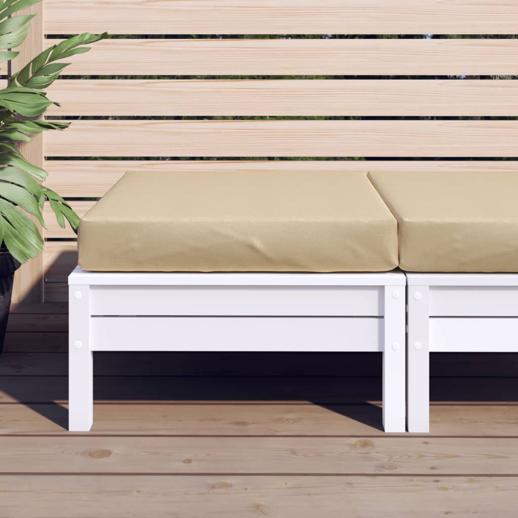 stuáilte pailléid Vidaxx 60x60x10 cm fabraic beige measctha