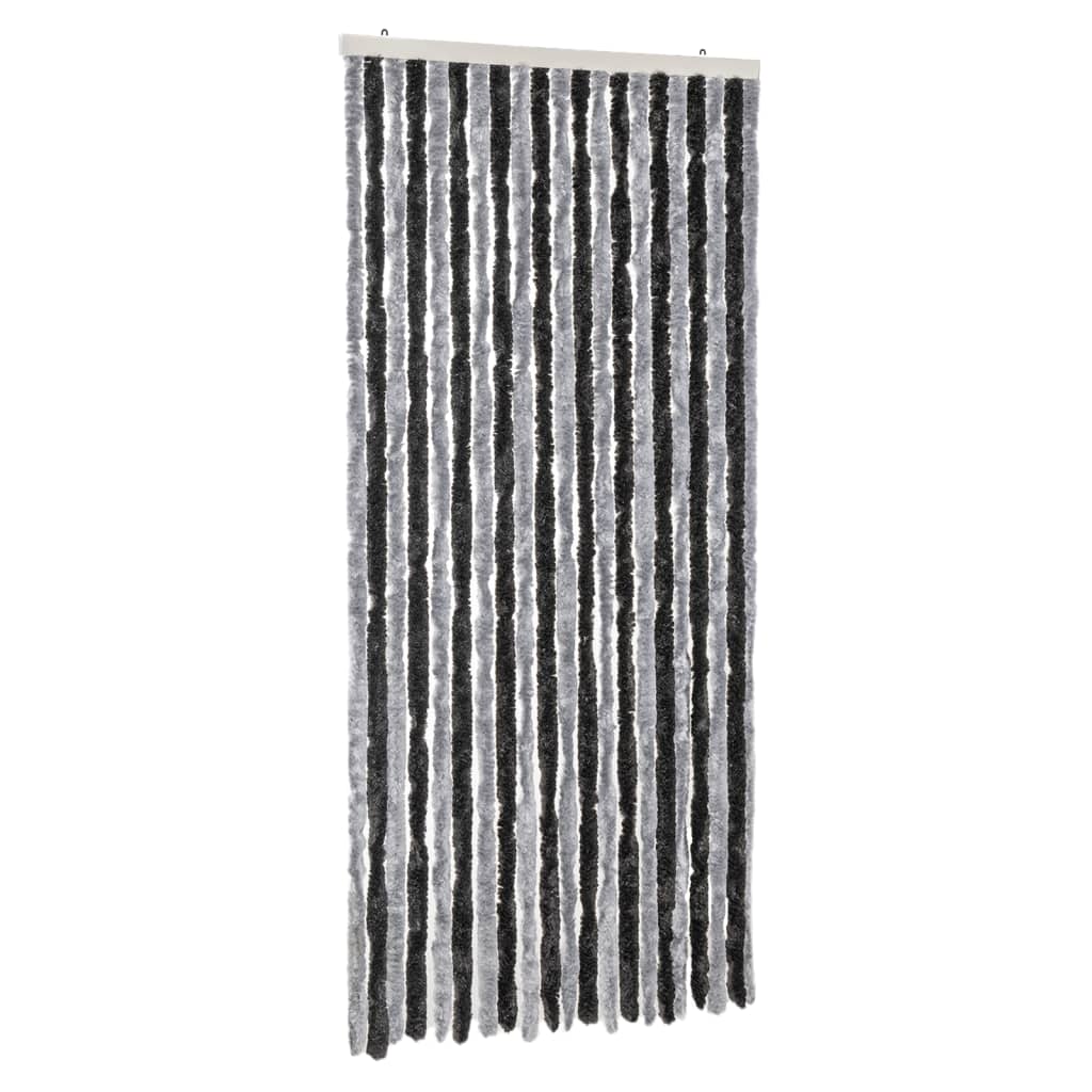 Vidaxx fly curtain 90x200 cm chenille gray and black
