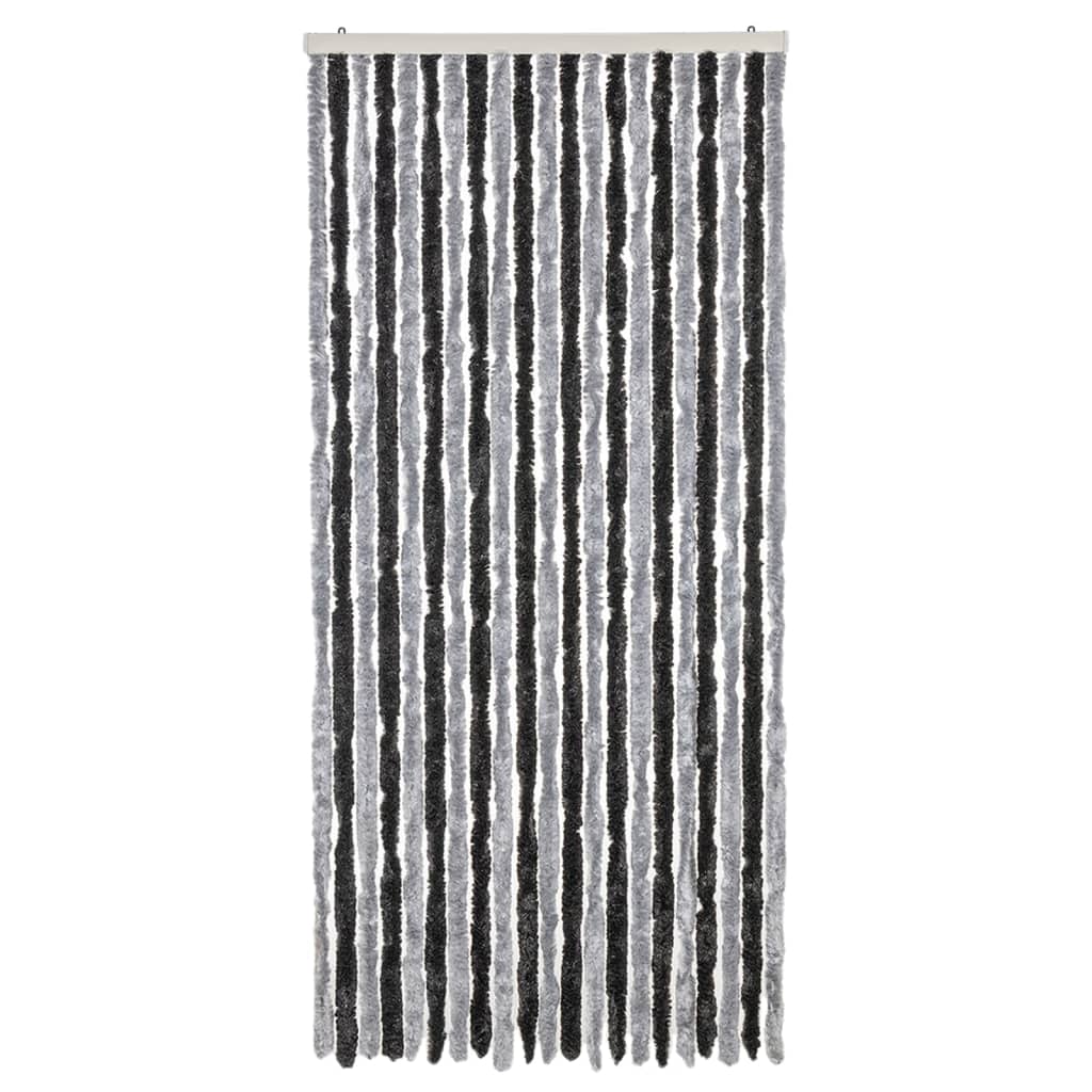 Vidaxx fly curtain 90x200 cm chenille gray and black