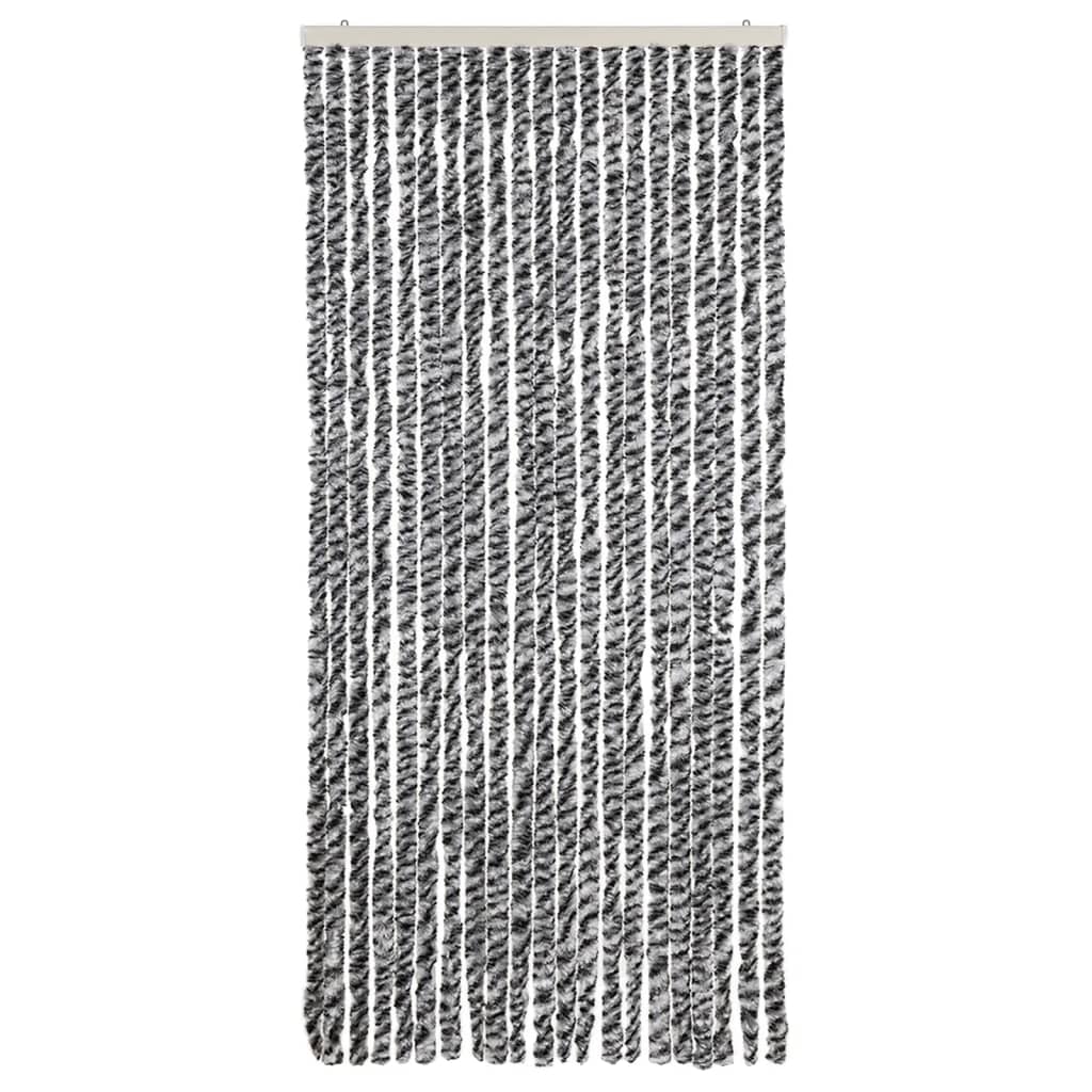 Vidaxx fly curtain 90x220 cm chenille gray and black and white