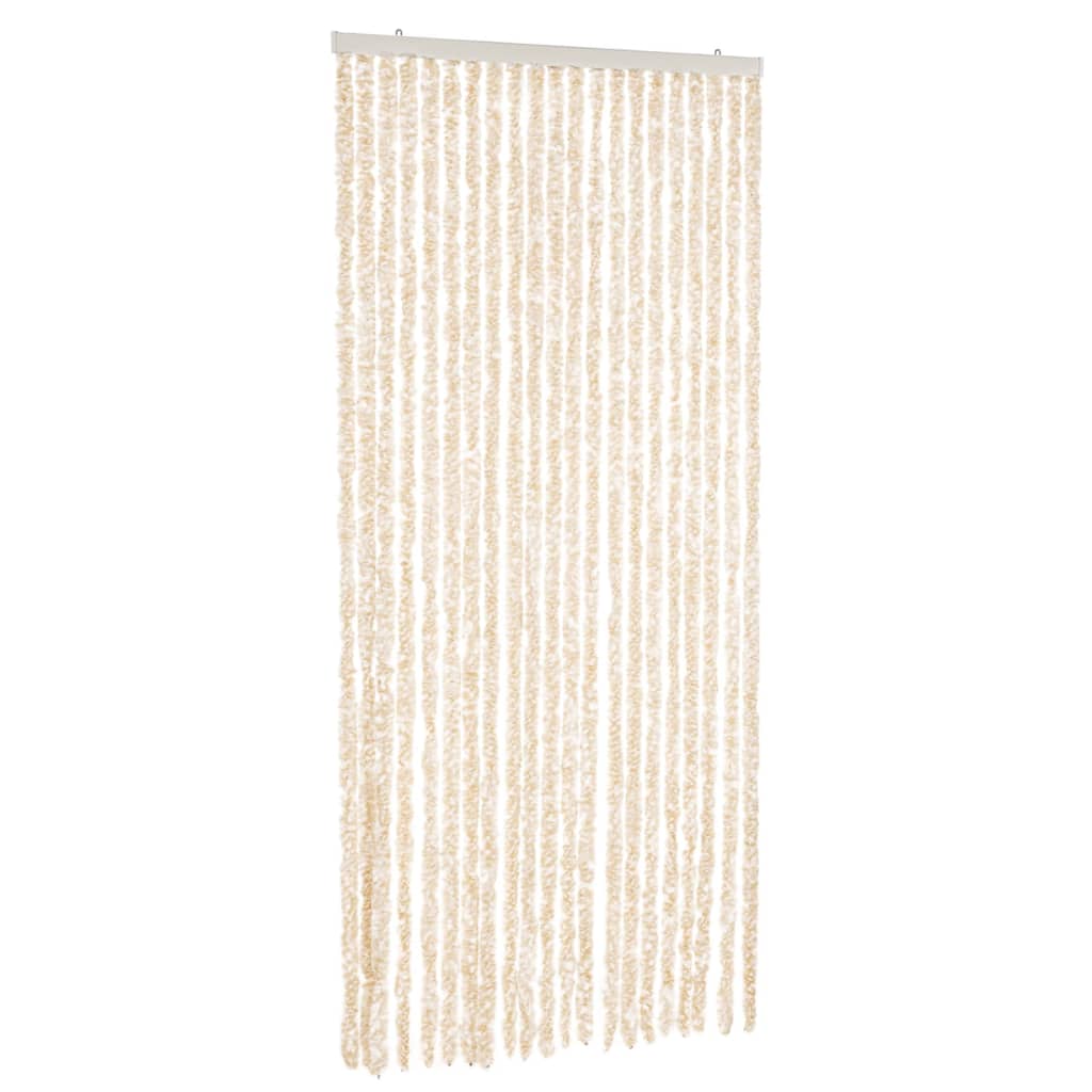 Vidaxx fly curtain 90x220 cm chenille beige and white