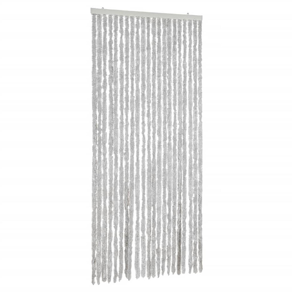 Vidaxl vliegengordijn 90x200 cm chenille grijs