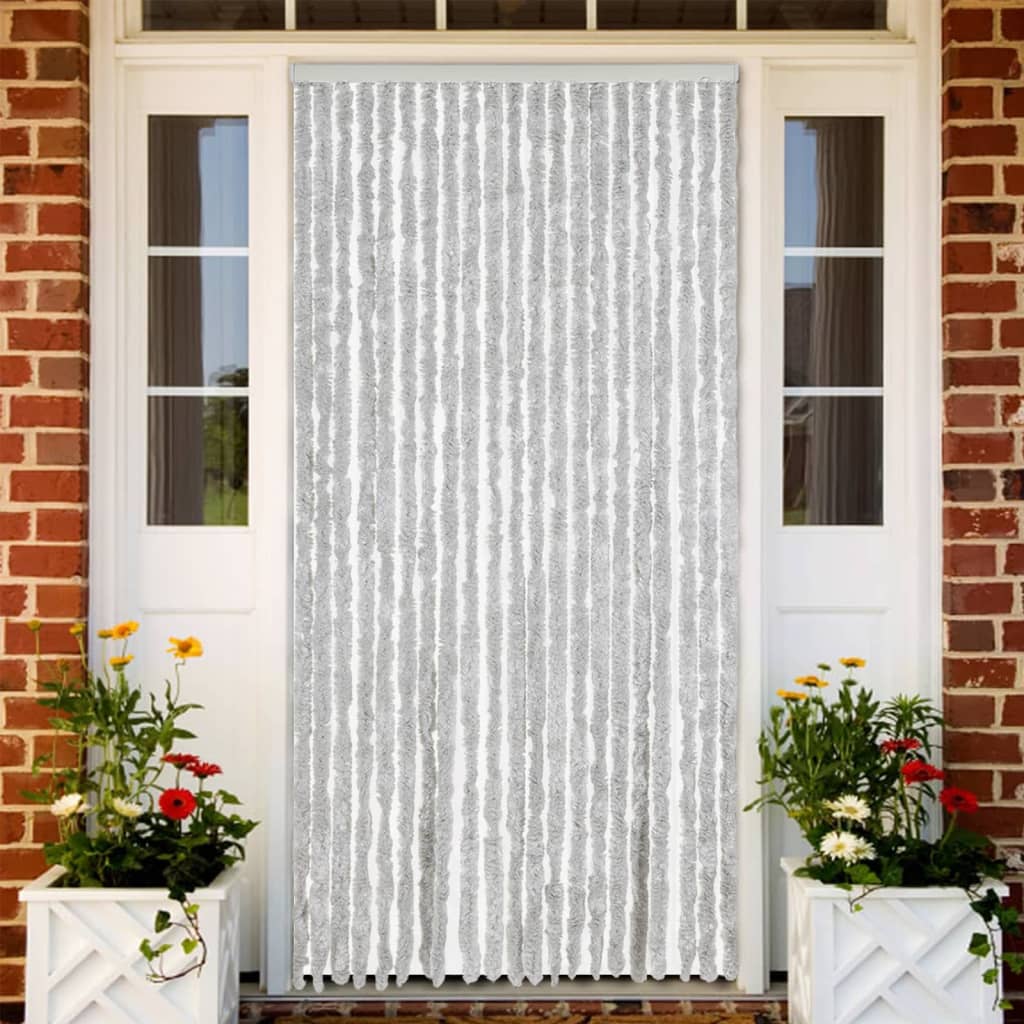 Vidaxx fly curtain 90x220 cm chenille gray
