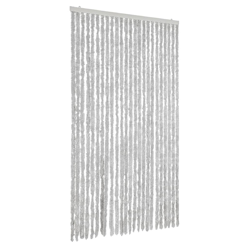 Vidaxl fly curtain 100x200 cm chenille gray