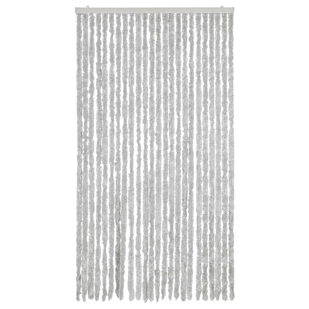 Vidaxx Fliegenvorhang 100x220 cm Chenille grau