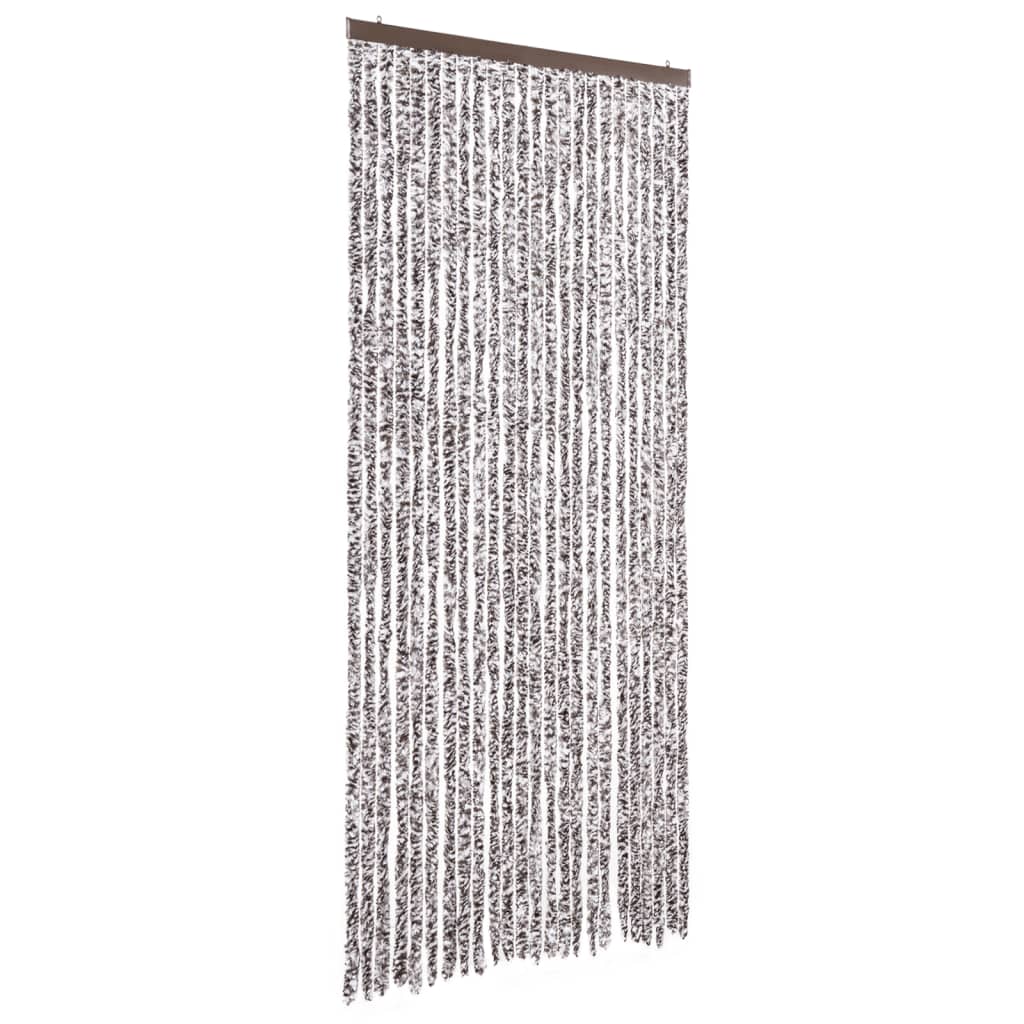 Vidaxx Fliegenvorhang 100x200 cm Chenille braun und beige