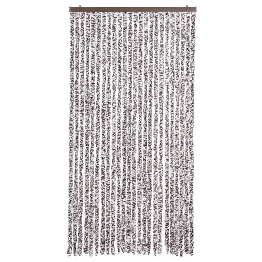 Vidaxx Fliegenvorhang 100x200 cm Chenille braun und beige