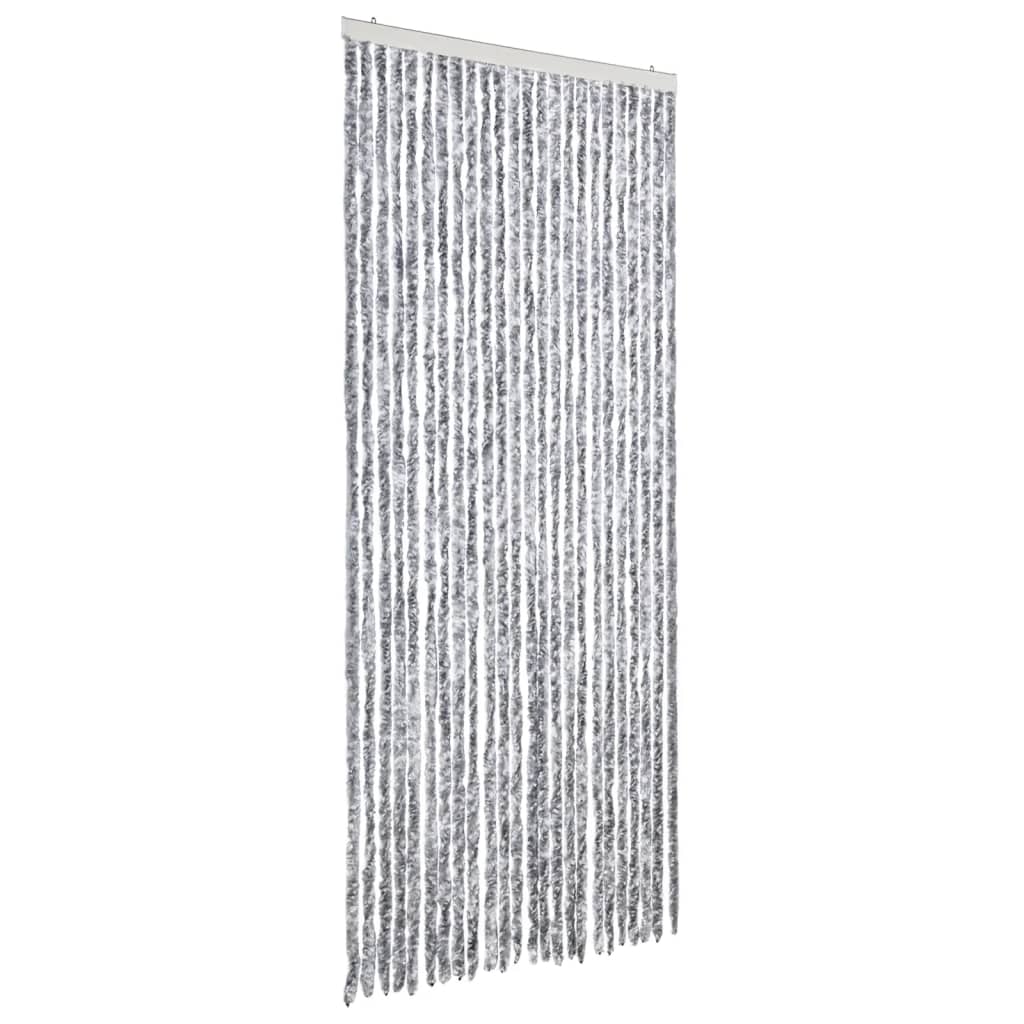 Vidaxx fly curtain 100x200 cm chenille white and gray