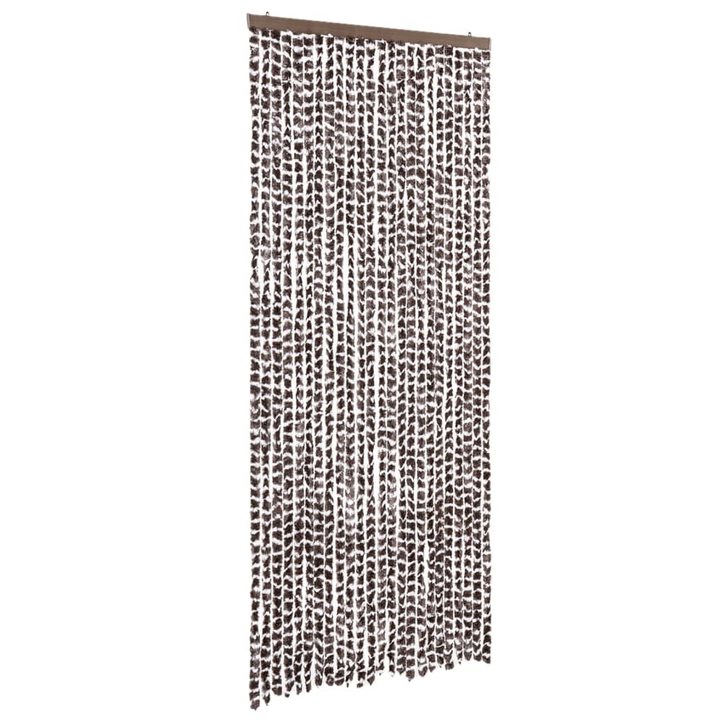 Vidaxx fly curtain 100x230 cm chenille brown and white