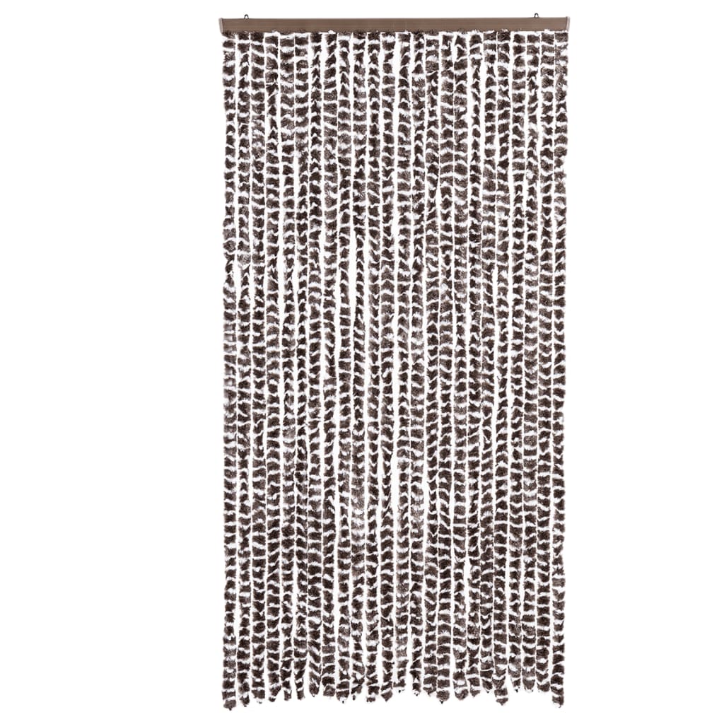 Vidaxx fly curtain 100x230 cm chenille brown and white