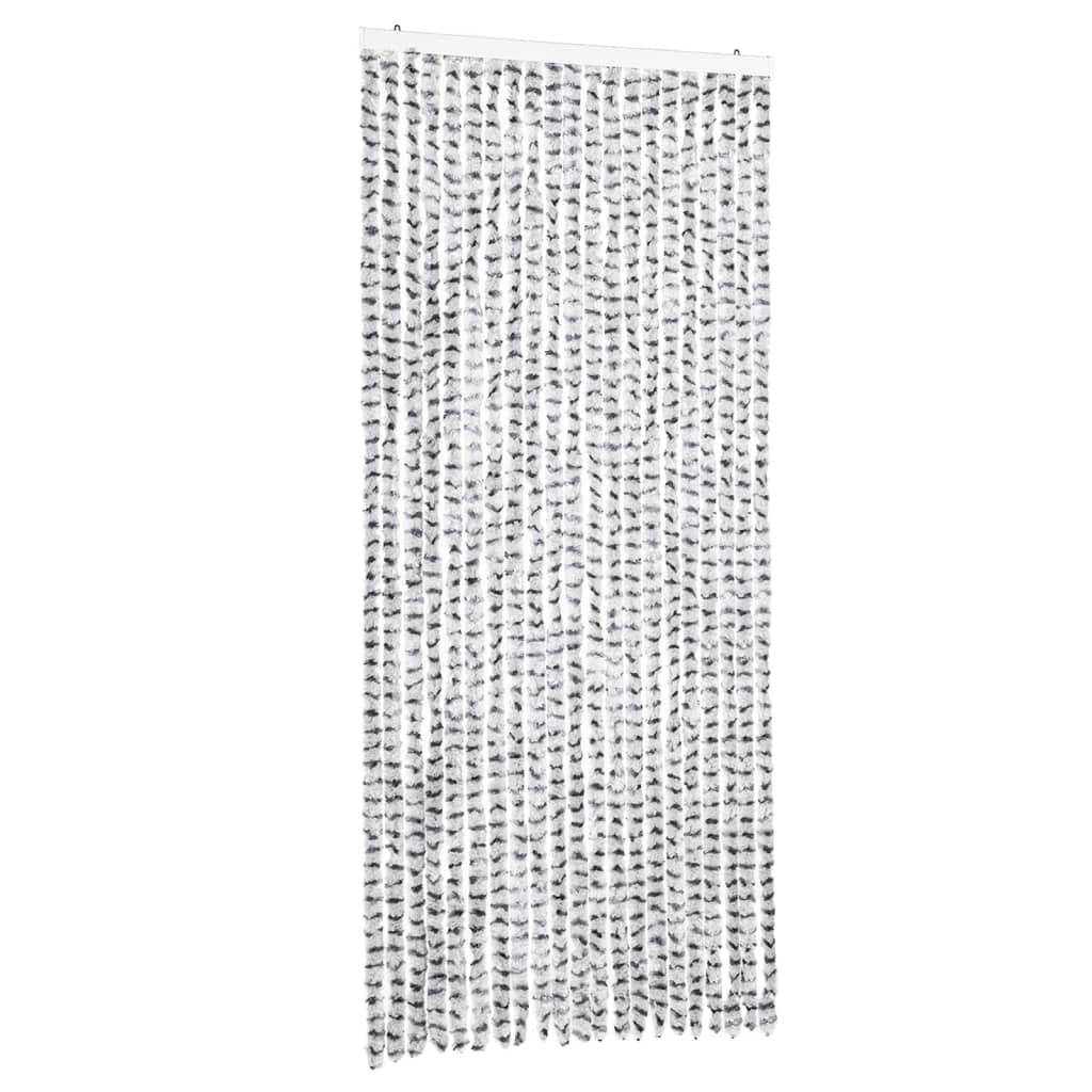 Vidaxx fly curtain 90x200 cm chenille light gray and dark gray