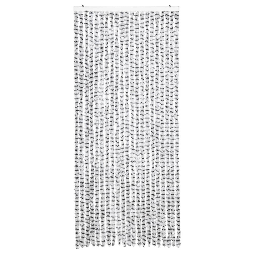 Vidaxx fly curtain 90x200 cm chenille light gray and dark gray