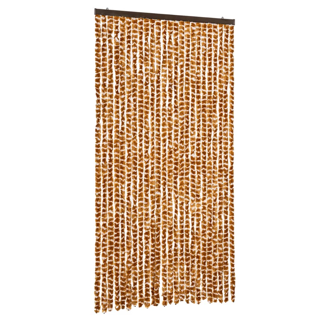Vidaxx fly curtain 100x230 cm chenille ocher and white
