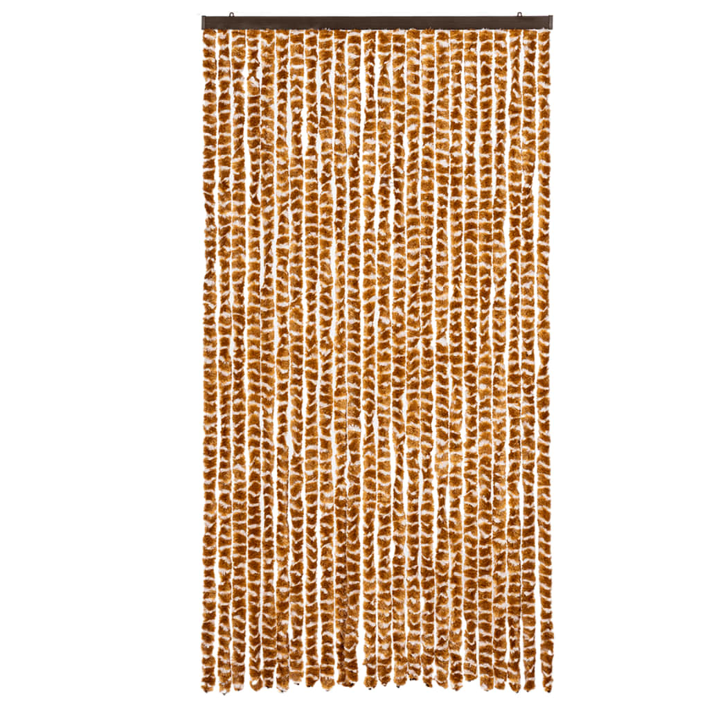 Vidaxx fly curtain 100x230 cm chenille ocher and white