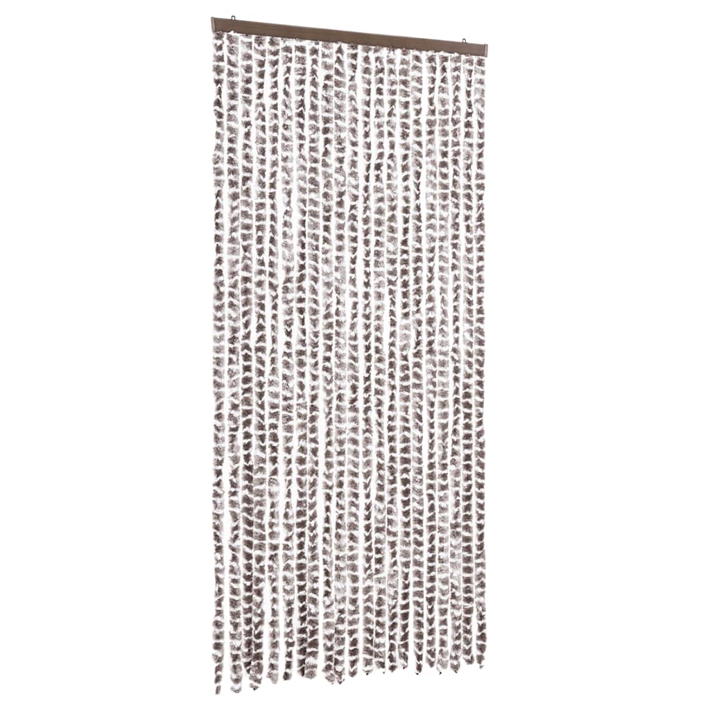 Vidaxx fly curtain 90x200 cm chenille taupe and white