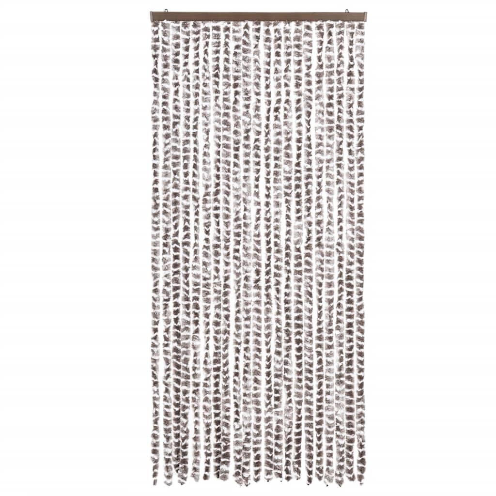 Vidaxx fly curtain 90x200 cm chenille taupe and white
