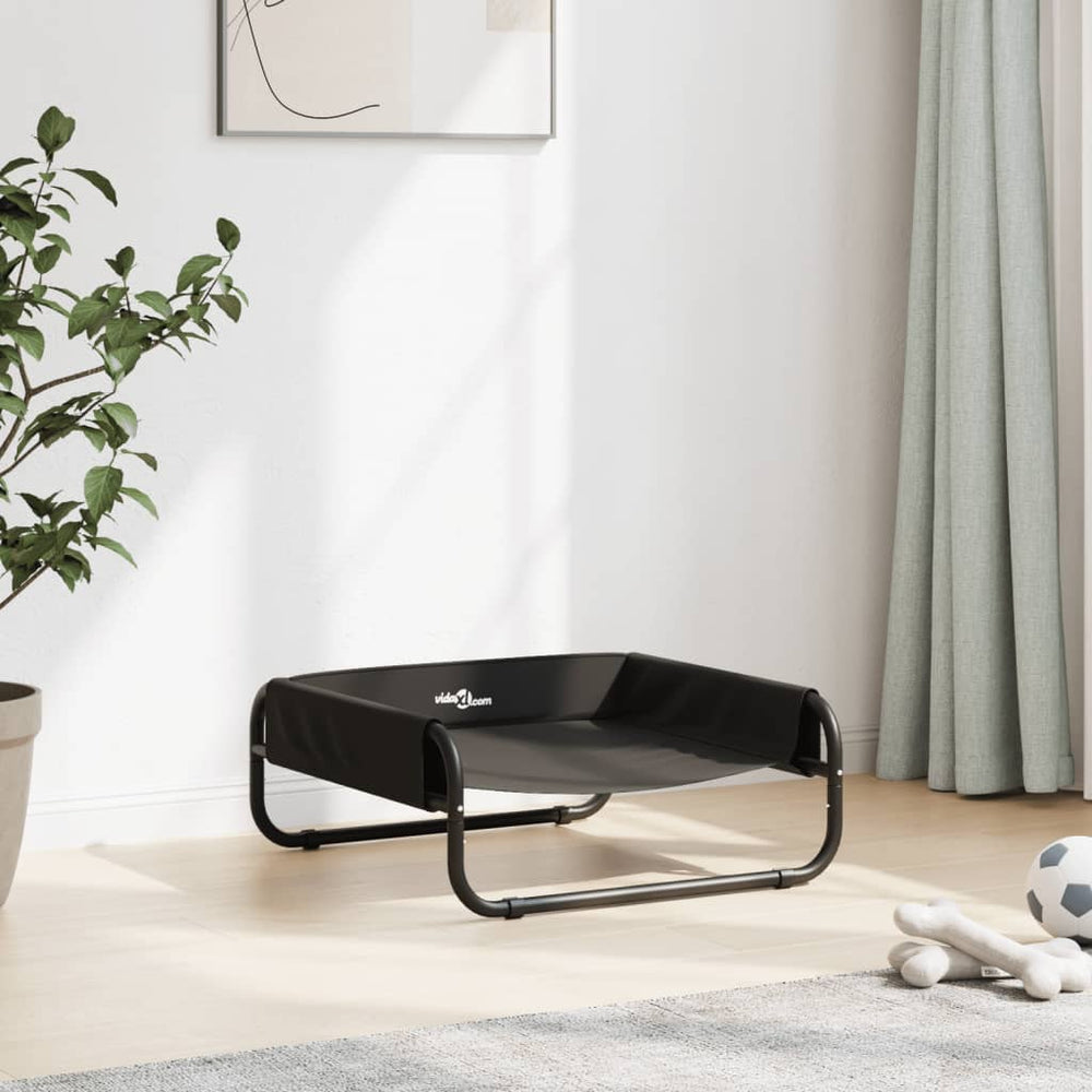 Vidaxl dog bed raised, oxford fabric and steel, anthracite-colored