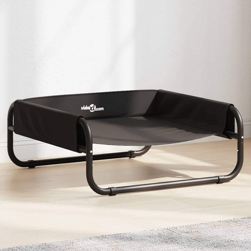 Vidaxl dog bed raised, oxford fabric and steel, anthracite-colored