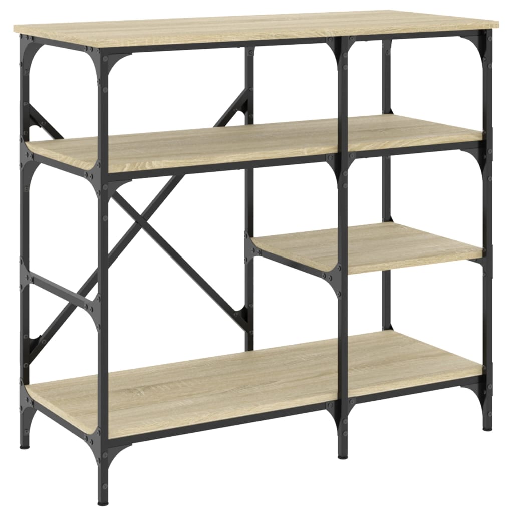 VidaXL baker's rack 90x40x84 cm crafted wood and metal sonoma oak