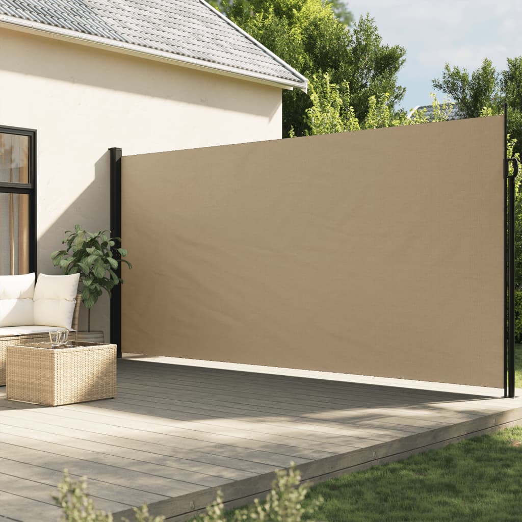 VidaXL Paravientos extensible 220x600 cm beige