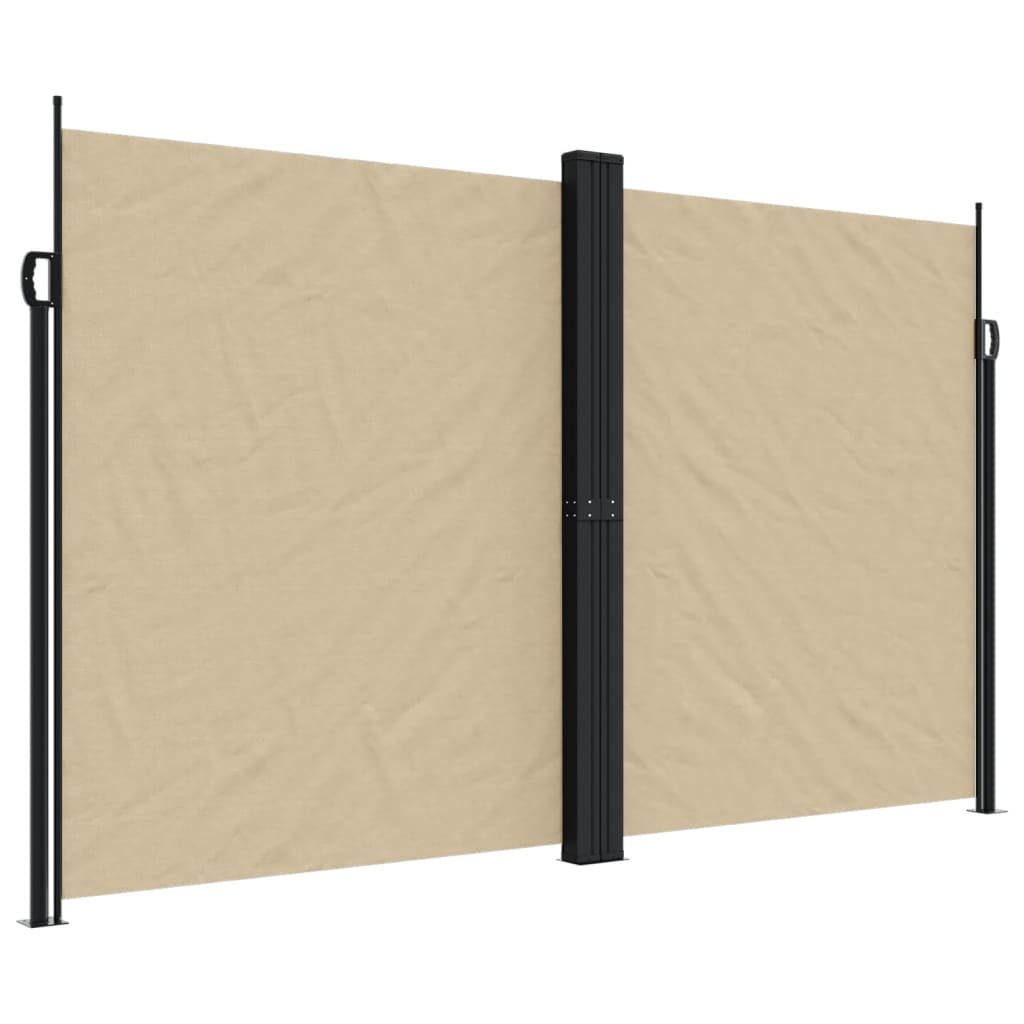 Vidaxx ausziehbarer Windschutz 200x1000 cm beige
